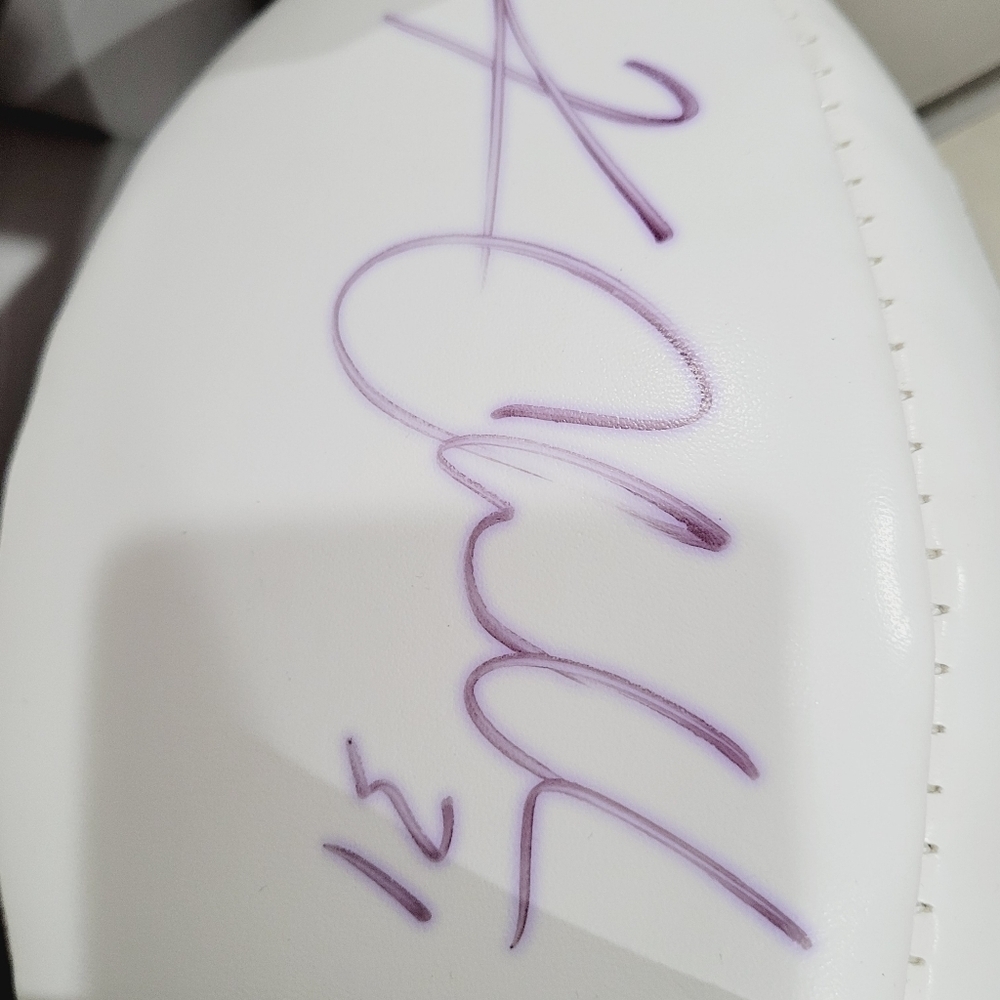 NFL Kam Chancellor Autographed Signed Football W/ Signing Pen W/Letter - Picture 5 of 7